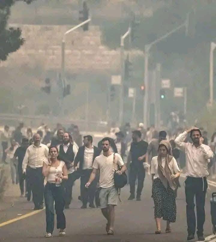 إجلاء سكان إسرائيل بسبب الحرائق