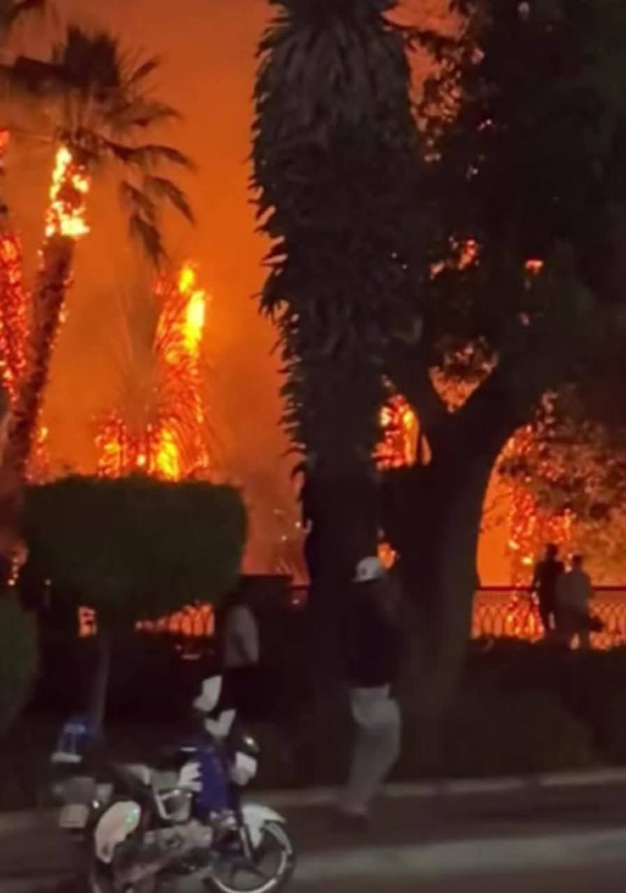 حريق كورنيش المعادي